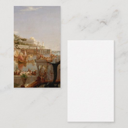 Thomas Cole Perfection The Course of the Empire Visitekaartje (Voorkant / Achterkant)