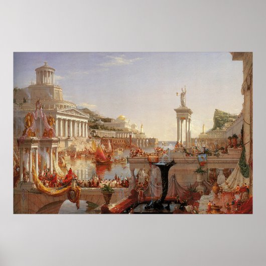 Thomas Cole The Course of Empire Consummation Poster (Voorkant)