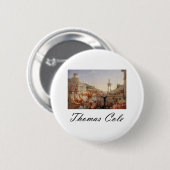 Thomas Cole The Course of Empire Consummation Ronde Button 5,7 Cm (Voorkant /achterkant)