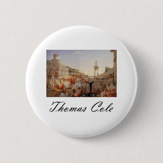 Thomas Cole The Course of Empire Consummation Ronde Button 5,7 Cm