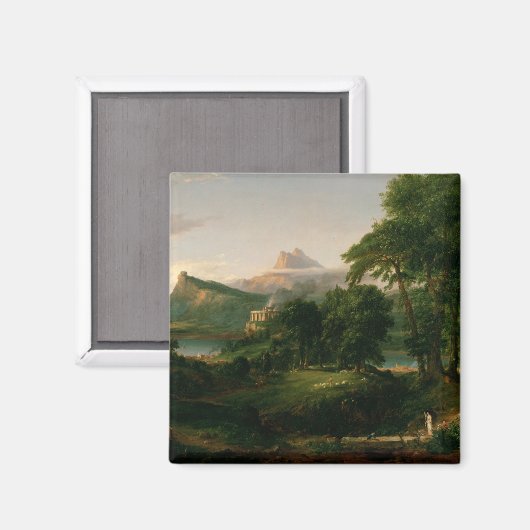 Thomas Cole The Course of Empire The Arcadia Magneet (Voorkant / Achterkant)