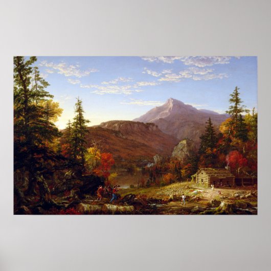 Thomas Cole The Hunter's Return Poster (Voorkant)