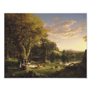 Thomas Cole - The Pic-Nic Foto Afdruk