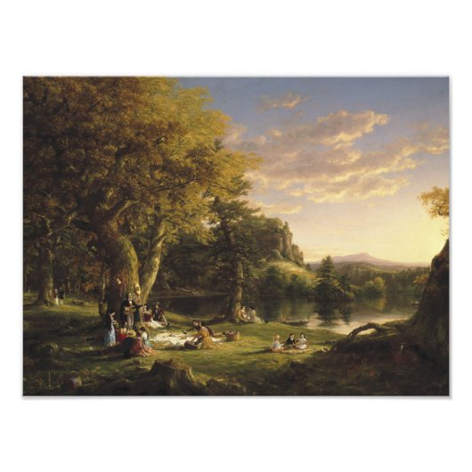 Thomas Cole - The Pic-Nic Foto Afdruk (Voorkant)
