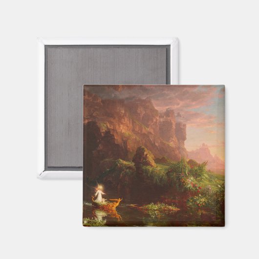 Thomas Cole The Voyage of Life Childhood 1842 Magneet (Voorkant / Achterkant)
