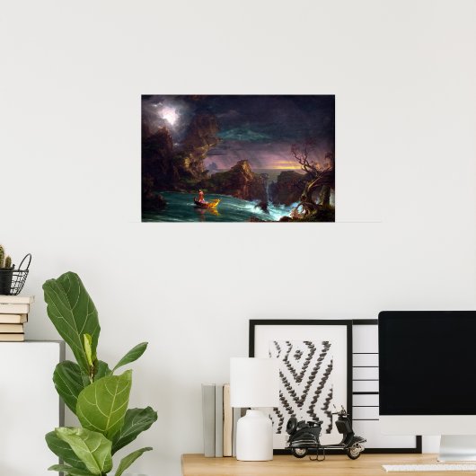 Thomas Cole The Voyage of Life Manhood Poster (Thuiskantoor)