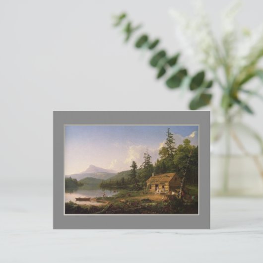 Thomas Cole, Thuis in de Bossen, 1847. Briefkaart (Staand voorkant)