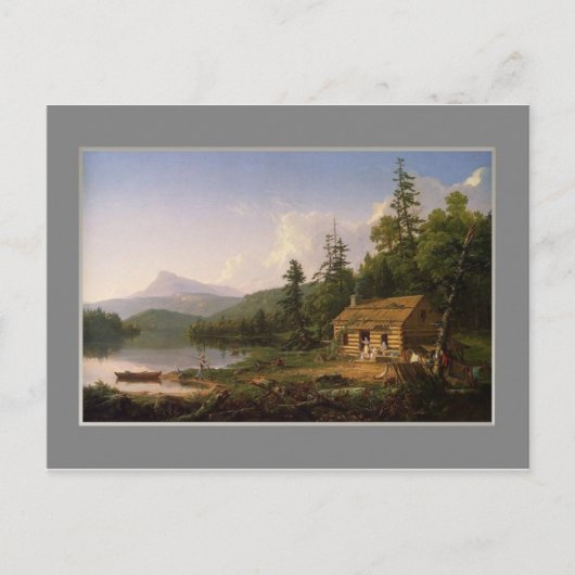Thomas Cole, Thuis in de Bossen, 1847. Briefkaart (Voorkant)