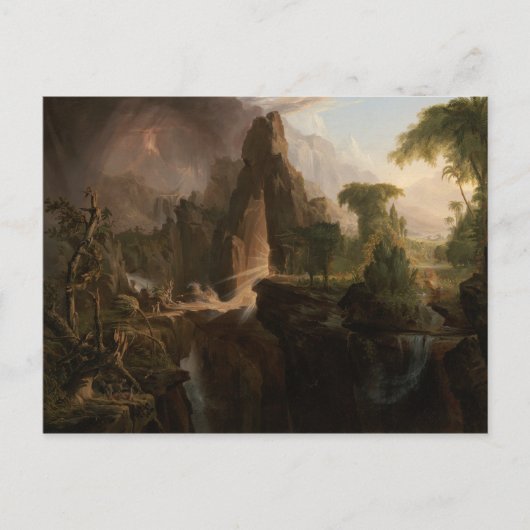 Thomas Cole - Uitwijzing van de tuin van Eden Briefkaart (Voorkant)