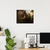 Thomas Cole - Uitwijzing van de tuin van Eden Poster (Thuiskantoor)