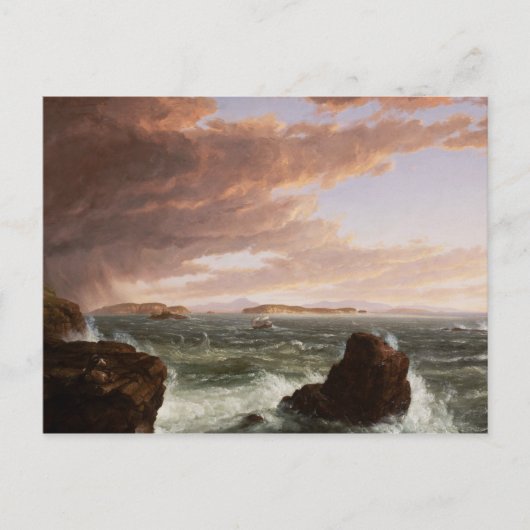Thomas Cole - Uitzichten over de baai van Frenchma Briefkaart (Voorkant)