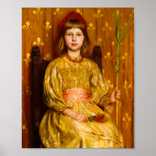 Thomas Cooper Gotch: Mijn kroon en scepter, 1891 Poster