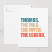 Thomas De Man De Mythe De Legende Briefkaart (Voorkant / Achterkant)