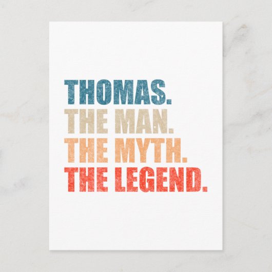 Thomas De Man De Mythe De Legende Briefkaart (Voorkant)