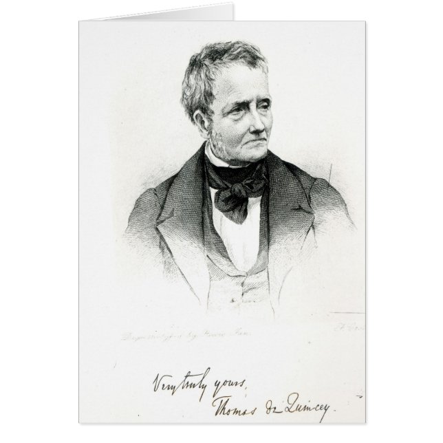 Thomas de Quincey (Voorkant)