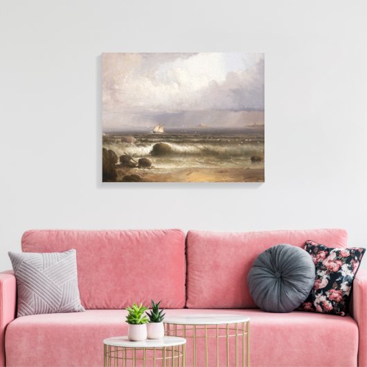 Thomas Doughty - Komend vierkant Canvas Afdruk (Insitu (Woonkamer))