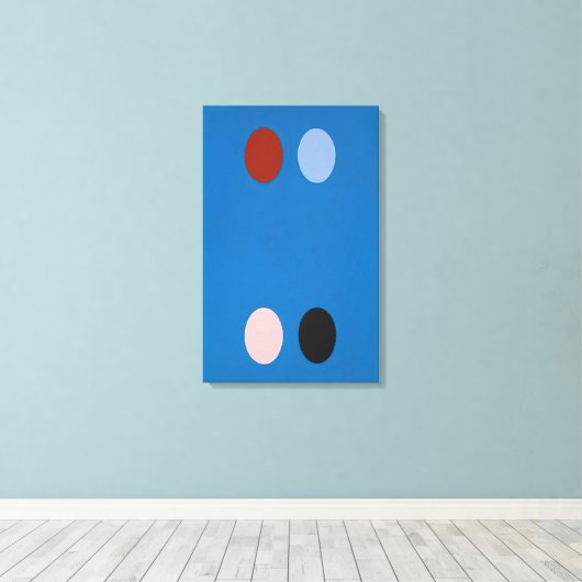 Thomas Downing - Frankrijk Blauw - 1965 Canvas Afdruk (Insitu (Houten vloer))