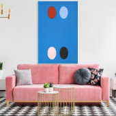 Thomas Downing - Frankrijk Blauw - 1965 Canvas Afdruk (Insitu (Woonkamer))
