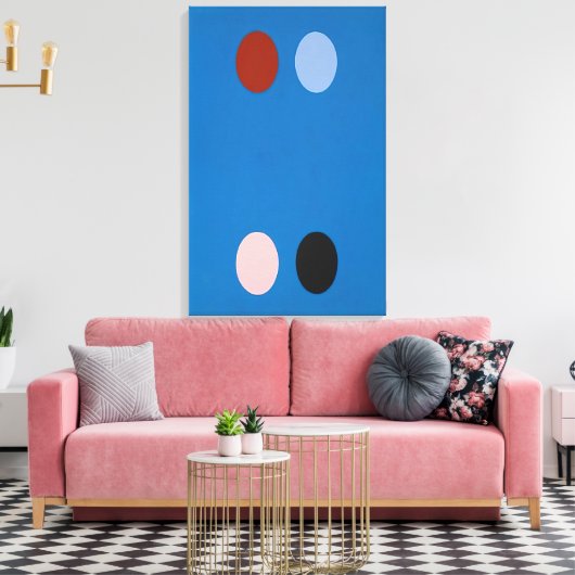 Thomas Downing - Frankrijk Blauw - 1965 Canvas Afdruk (Insitu (Woonkamer))