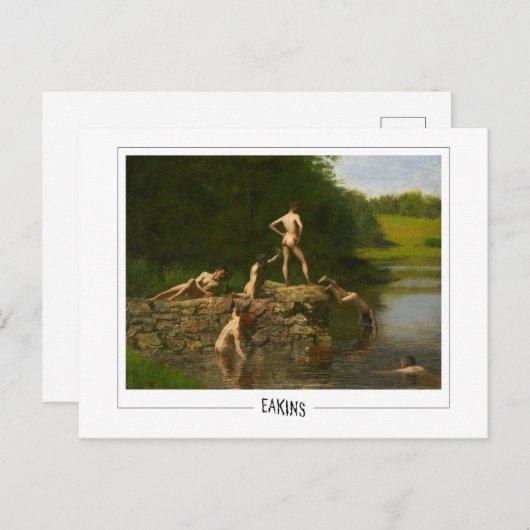 Thomas Eakins #414 - Kunstmatig Briefkaart (Voorkant / Achterkant)