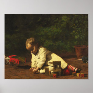 Thomas Eakins - Baby bij Play Poster