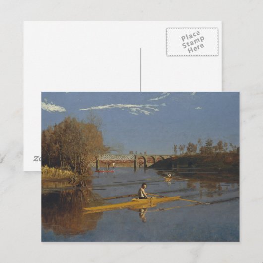Thomas Eakins - De Champion Single Sculls Briefkaart (Voorkant / Achterkant)