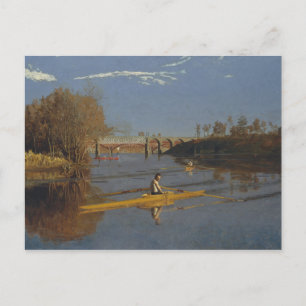 Thomas Eakins - De Champion Single Sculls Briefkaart