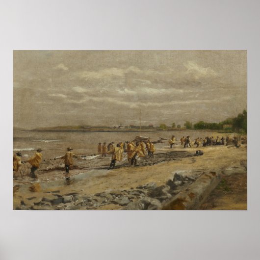 Thomas Eakins - De zegen in gevaar brengen Poster (Voorkant)