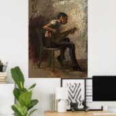 Thomas Eakins - Het Poster van Banjo Player 1877 (Thuiskantoor)