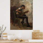Thomas Eakins - Het Poster van Banjo Player 1877 (Keuken)