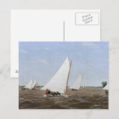 Thomas Eakins - Sailboten Racing on the Delaware Briefkaart (Voorkant / Achterkant)