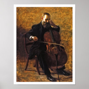 Thomas Eakins schilderen: De Cello-speler Poster