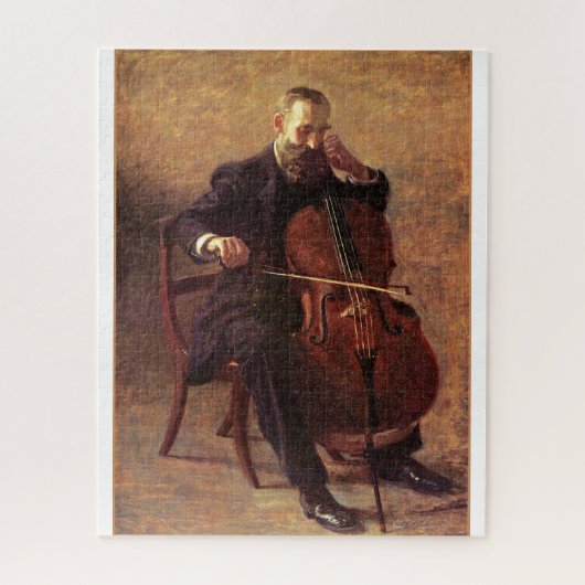 Thomas Eakins schilderij, de cello speler, Legpuzzel (Verticaal)