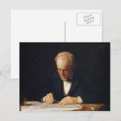 Thomas Eakins-The Writing Master (Benjamin Eakins) Briefkaart (Voorkant / Achterkant)