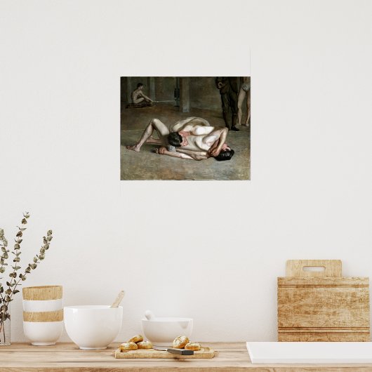 Thomas Eakins Wrestlers Poster (Keuken)