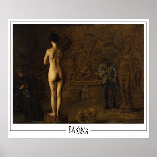 Thomas Eakins Zedign Art Poster #1 (Voorkant)