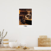Thomas Eakins Zedign Kunstposter #350 Poster (Keuken)
