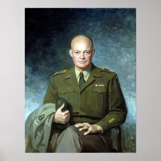 Thomas Edgar Stephens Dwight D. Eisenhower Poster (Voorkant)