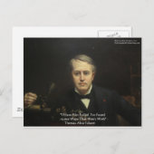 Thomas Edison "10.000 Ways" Wisdom Quote Gifts Briefkaart (Voorkant / Achterkant)