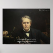Thomas Edison "10,000 Ways" Wisdom Quote Posters (Voorkant)