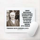 Thomas Edison betekent niet zijn nutteloze prijsop Muismat (Met muis)