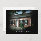 Thomas Edison Birth Place Milan, Ohio Postcard Briefkaart (Voorkant / Achterkant)