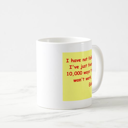 Thomas Edison citeert Koffiemok (Voorkant rechts)