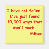 Thomas Edison citeert Magneet (Voorkant)
