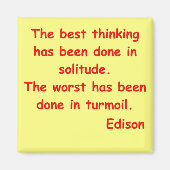 Thomas Edison citeert Magneet (Voorkant)