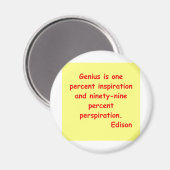 Thomas Edison citeert Magneet (Voorkant / Achterkant)