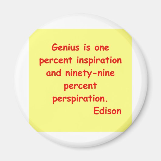 Thomas Edison citeert Magneet (Voorkant)