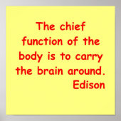 Thomas Edison citeert Poster (Voorkant)