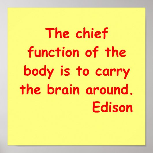 Thomas Edison citeert Poster (Voorkant)