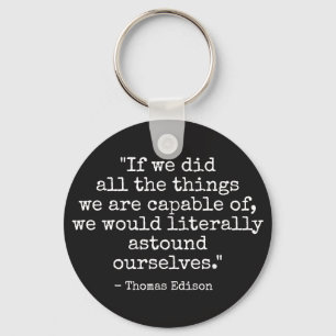 Thomas Edison citeert Sleutelhanger